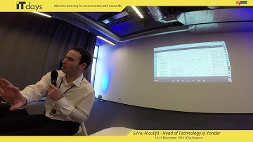 Machine learning for mere mortals with Azure ML -  Silviu Niculiță  (Yonder)