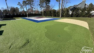 Multi Sports Game Court and Putting Green in Mount Sinai NY