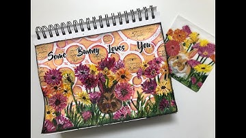 Mixed Media Art Journal Tutorial- NAPKIN JOURNAL-Using Napkin Art to Guide Your Painting