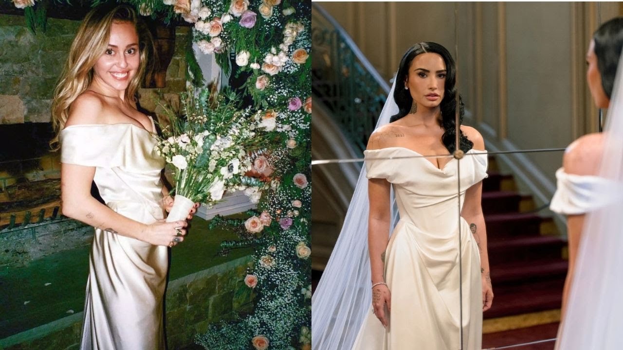 miley cyrus wedding dress designer Miley Cyrus wore a Vivienne Westwood bridal gown