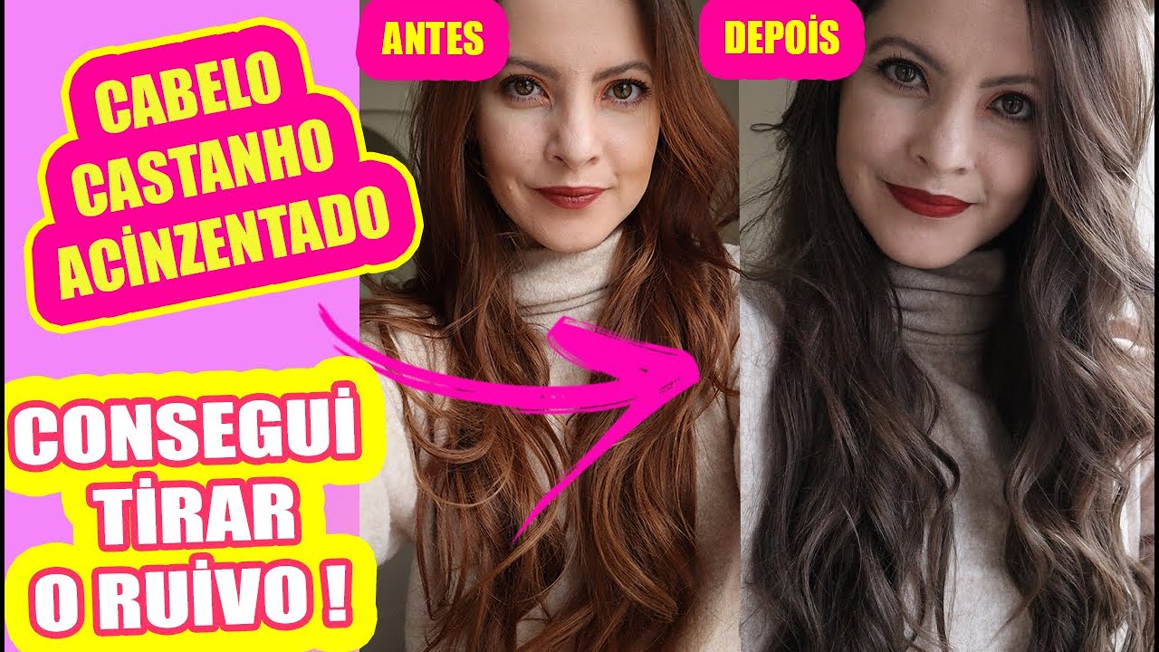 Como tirar o ruivo neutralizando com verde/ Como chegar no castanho acinzentado natural 6.12 + 0.33