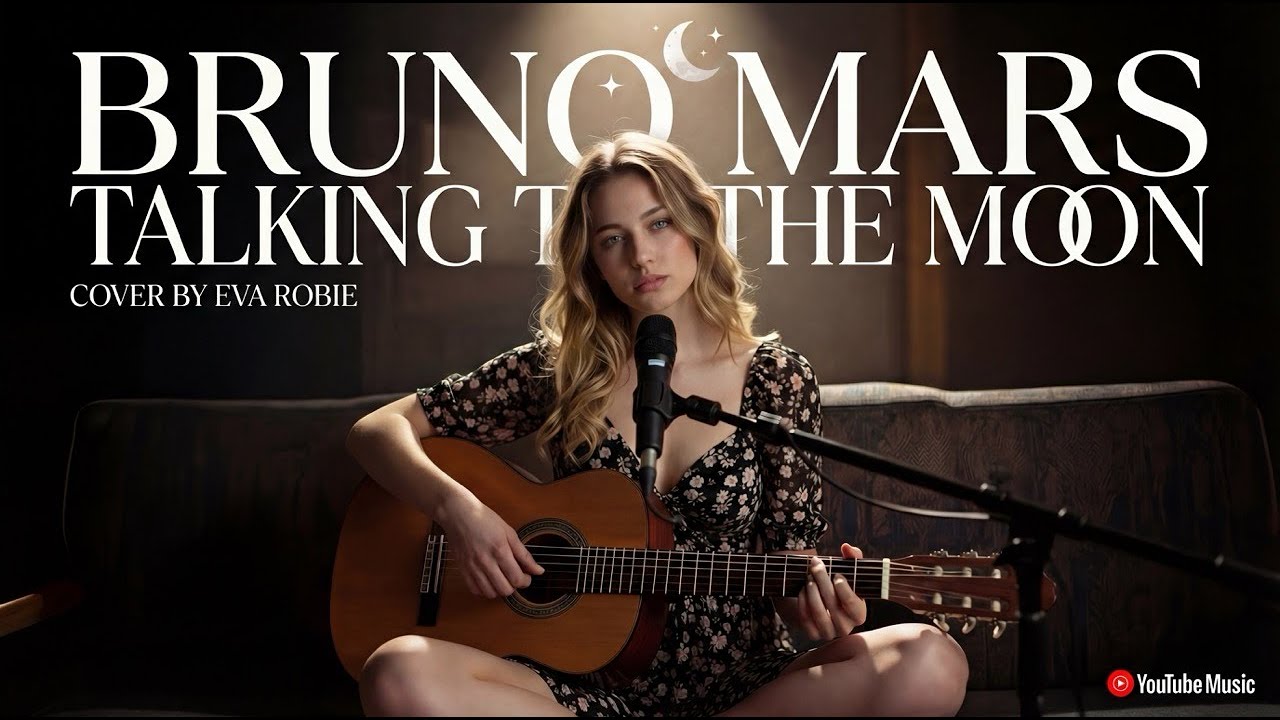 Bruno Mars - Talking to the Moon | Soft Acoustic Cover by EVA ROBIE 🌙