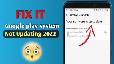 Fix it: Google play system update problem 2022 || Google play system update not updating 2022