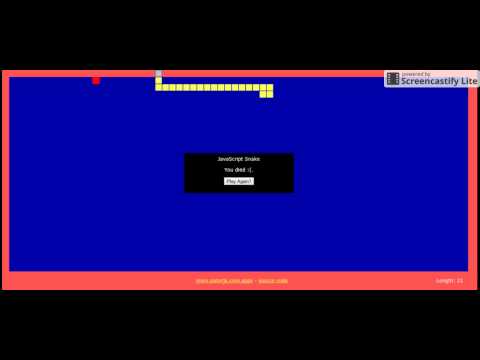 I play Javascript Snake
