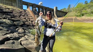 She SMASHED The BIG SLABS at this HUGE SPILLWAY!  We FOUND Them SUPER LOADED in the FAST WATER!