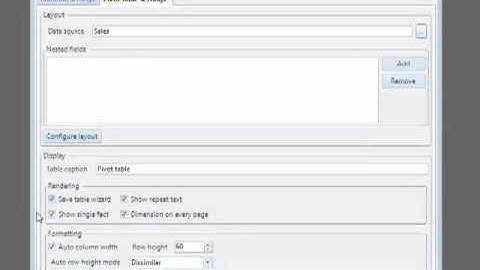 How to create pivot tables. How to create Silverlight application.