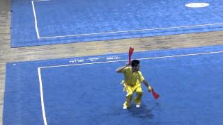 Haiyang Zhang - Double Knife - 5th World Traditional Wushu Championships
