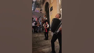 Italian Music Accordion Sicily Taormina Street Show 