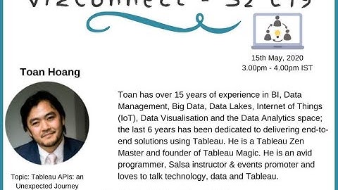 VizConnect  Tableau APIs an Unexpected Journey