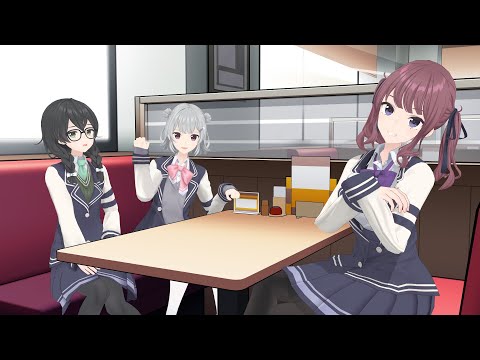 【MMD】小樽潮風高校の3人でメランコリック踊ってみた【ダンス】