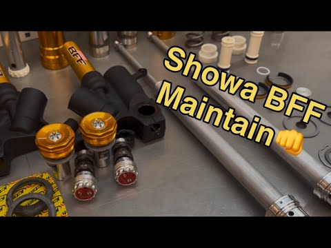Showa BFF前叉保養maintain🫡倒立フロントフォーク分解整備 - YouTube