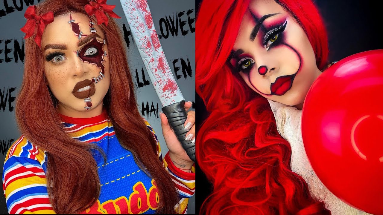 2 MAQUILLAJE PARA HALLOWEEN FÁCILES Y RÁPIDOS DE HACER. - YouTube