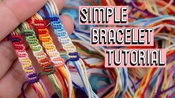 Candy Wave Bracelet Tutorial [CC] || Friendship Bracelets