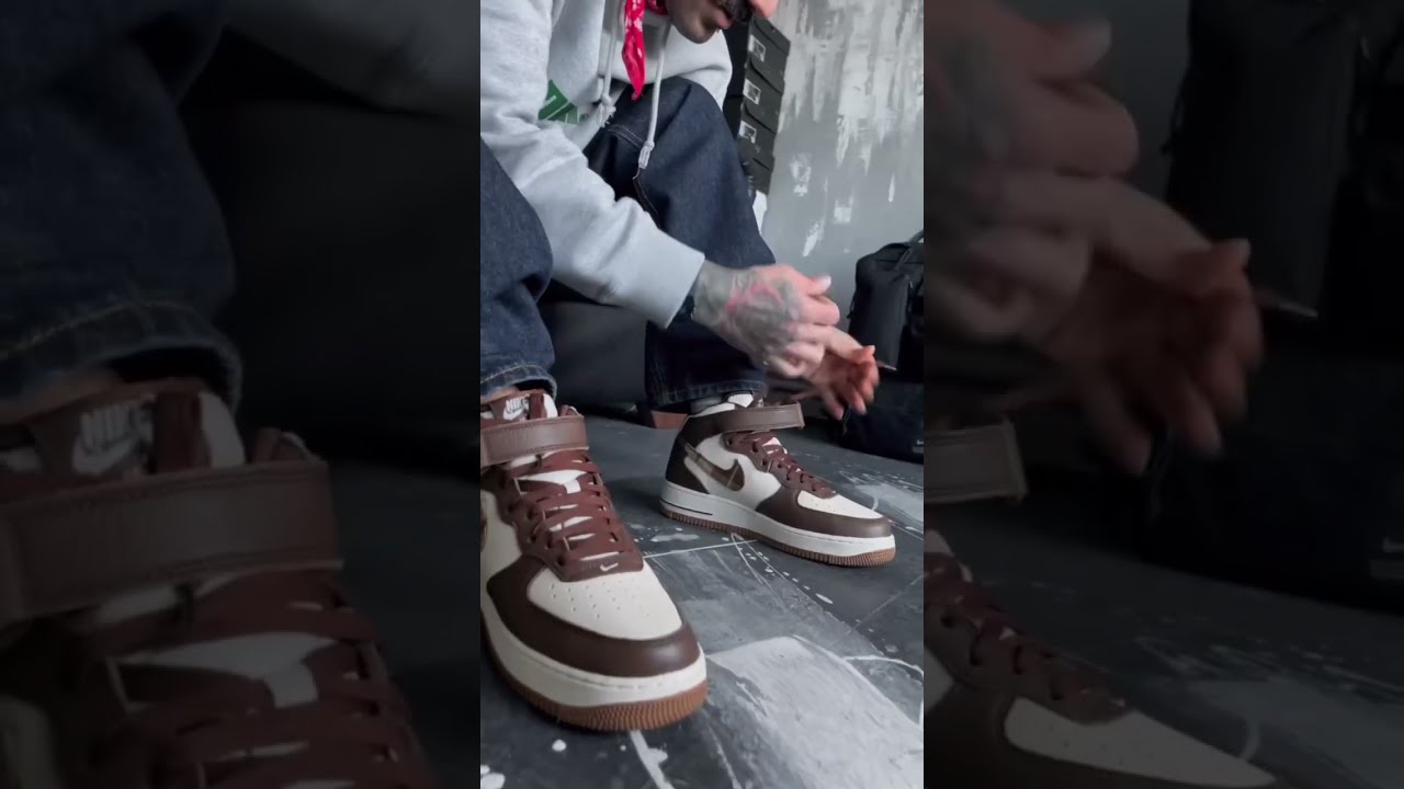 nike air force 1 mid 07 brown