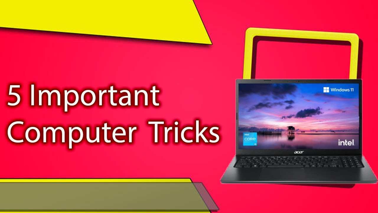 5 important computer tricks for every computer users - YouTube
