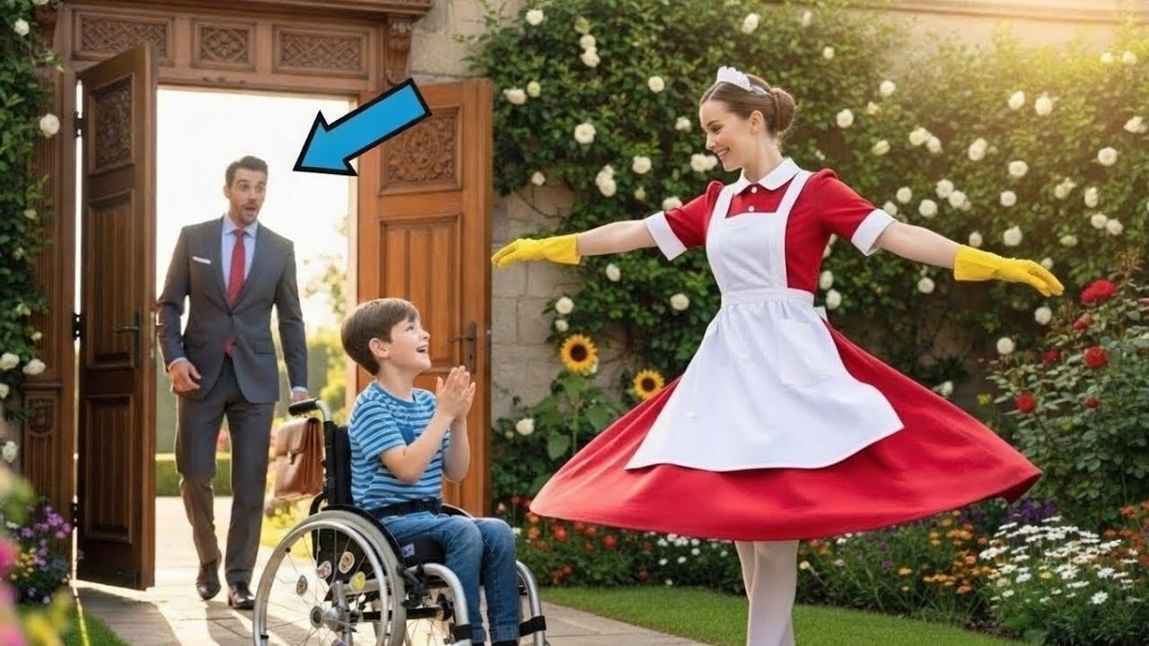 MILLONARIO LLEGA MÁS TEMPRANO A LA CASA ANTIGUA DE SU INFANCIA ABANDONADA… Y NO PUEDE CREER LO QUE 