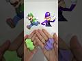 Luigi + Waluigi Fusion 😱 Who Is Stronger? #colormixingmagic #viral