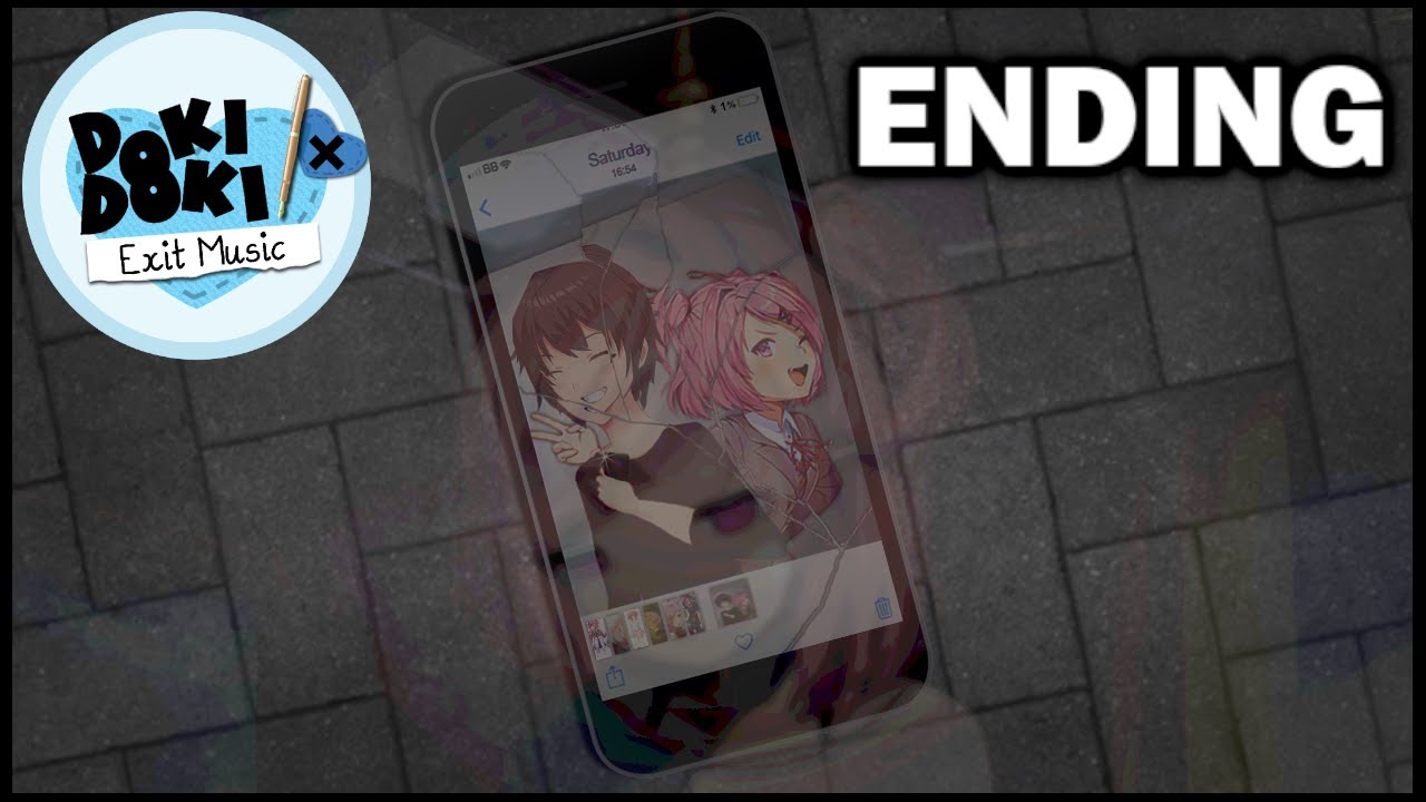 Taking a dive.  Doki Doki Exit Music - Ending 