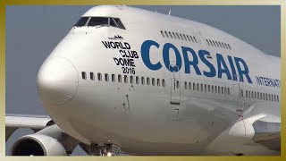 SUPER CLOSE UP Corsair BOEING 747 Take Off!