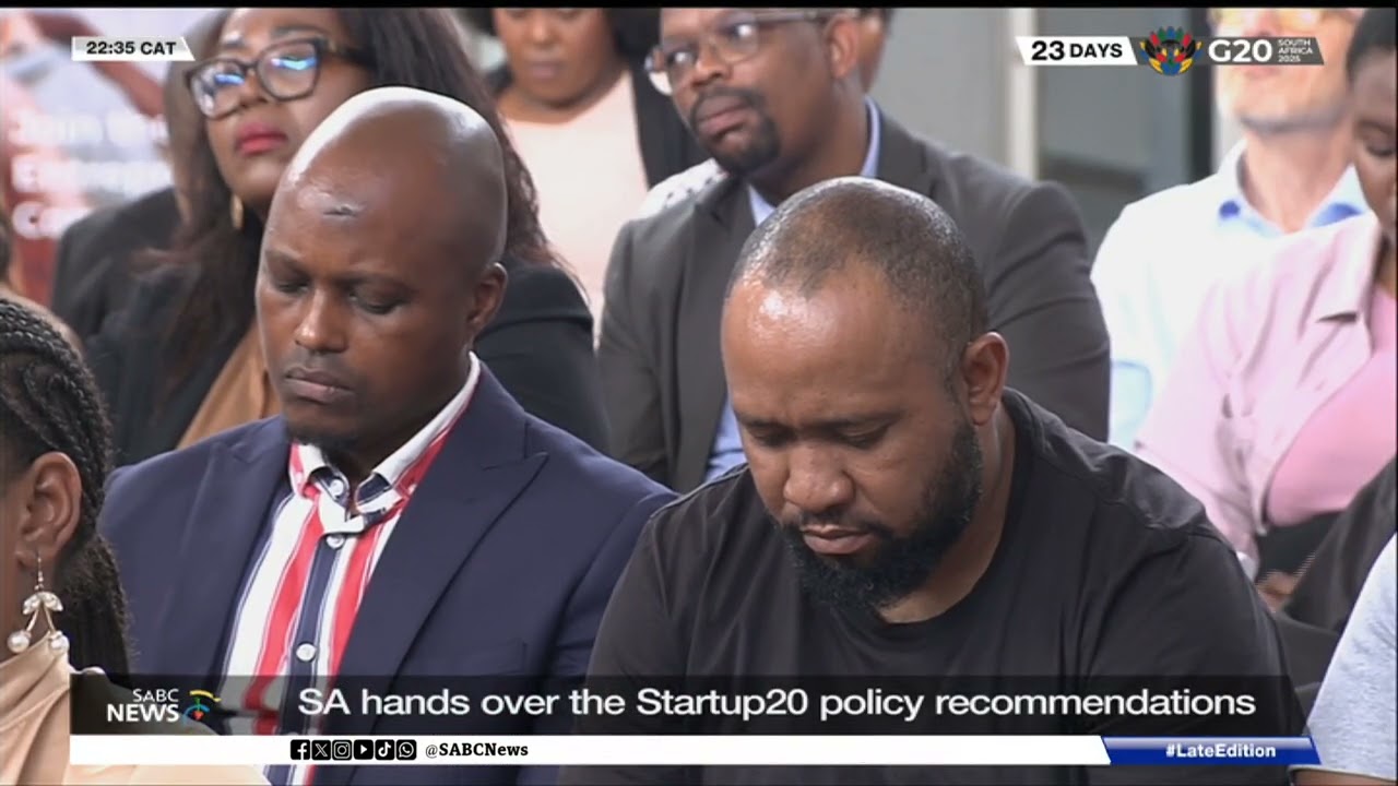 ЮАР передает рекомендации по политике Startup20