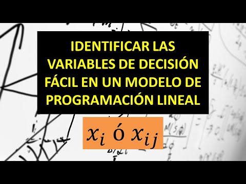 Video: ¿Cuál es la mejor explicación de las variables de decisión?