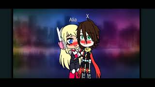 Alia Heh, Alright There We Go O-Our First Kiss. X And Alia Xalia Gacha Club