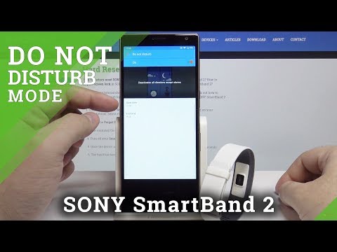 SONY SmartBand 2 Do Not Disturb Mode