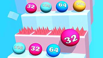 Ball Ladder 2048 ! All Levels Gameplay (13-18) android, ios