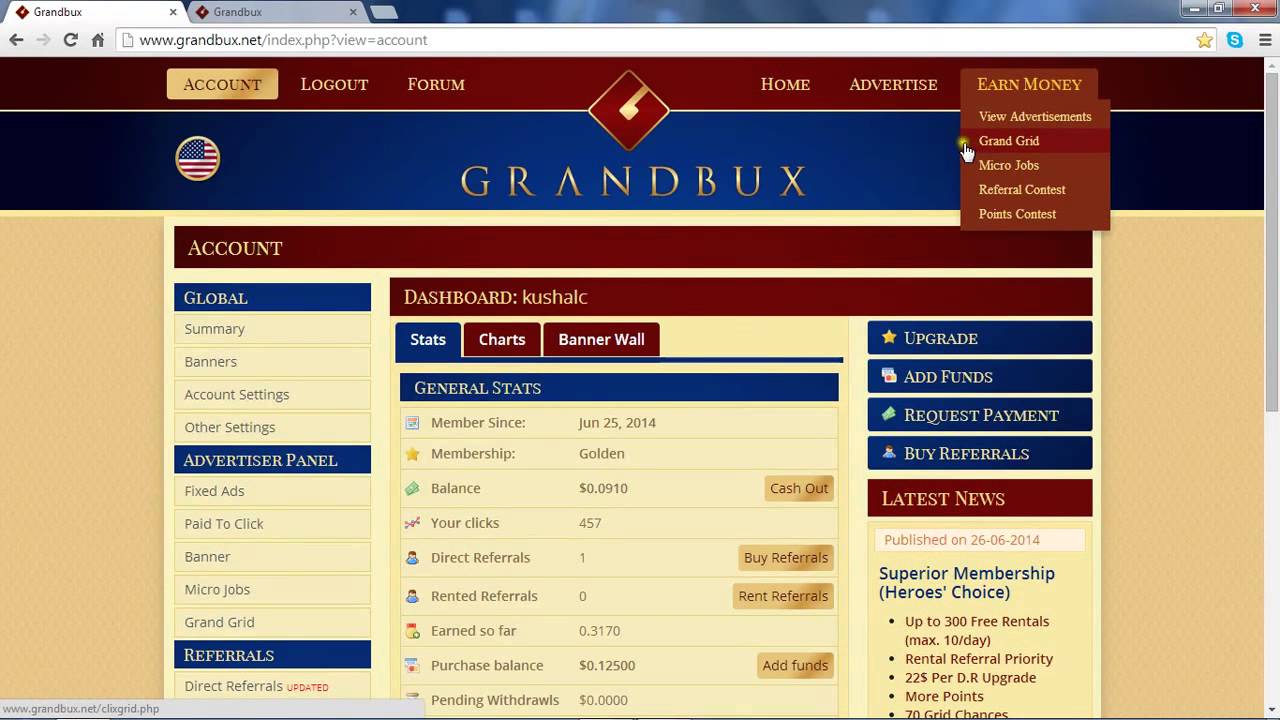 Grandbux tutorial