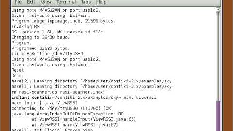Contiki 2.4 GHz Radio Activity Scanner