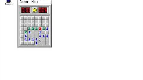 Microsoft Windows for Workgroups Version 3.11 (1993) Minesweeper