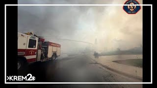 Possible human remains found in burned home from Upriver Fire