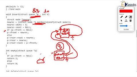 Circular Queue using Link List Part 1- | Data Structure Using C