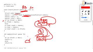 Circular Queue using Link List Part 1- | Data Structure Using C