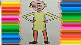 motu patlu painting with pencil colours easy shorts