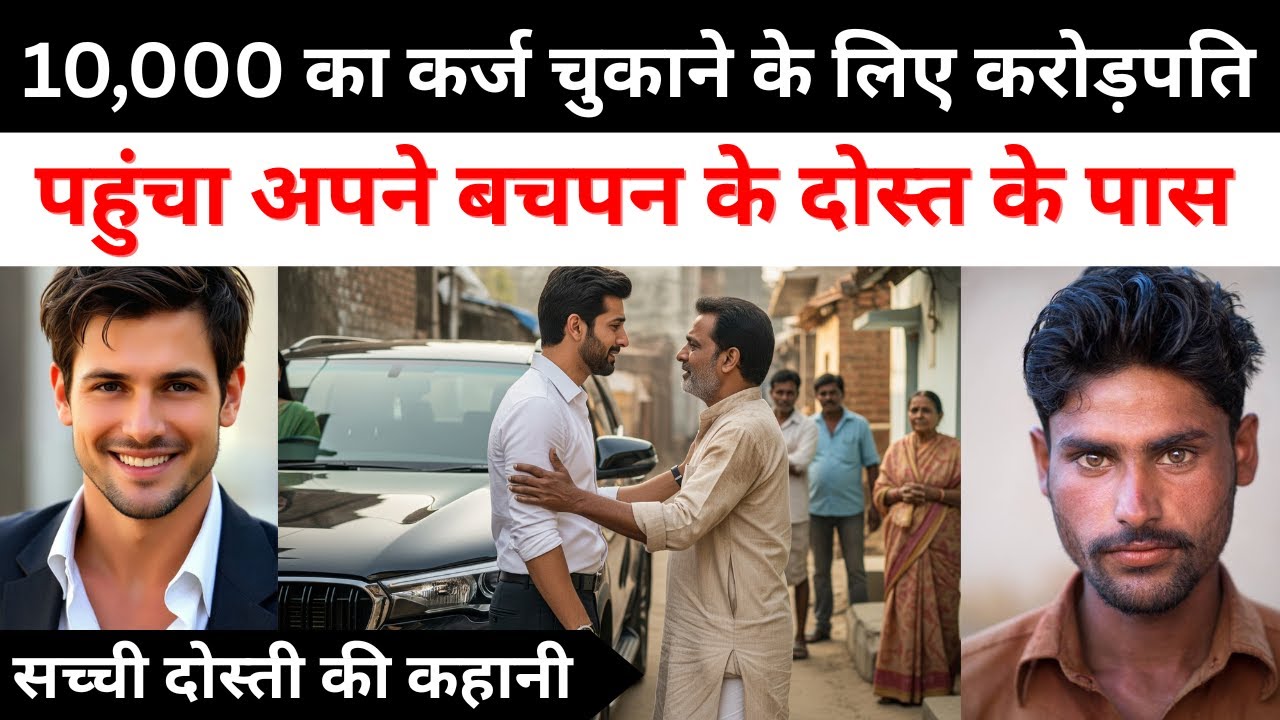 ₹10,000 का कर्ज़ चुकाने करोड़पति व्यक्ति अपने बचपन के दोस्त के पास पहुँचा! | Heart Touching Kahani