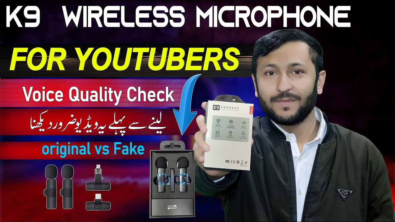 k9 wireless microphone Review | Wireless Microphone For YouTube | K9 Wireless Mic