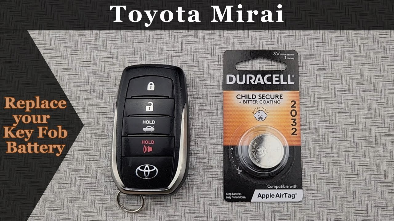 How to DIY Replace or Change a 2016-2018 Toyota Mirai Key Fob Remote Battery