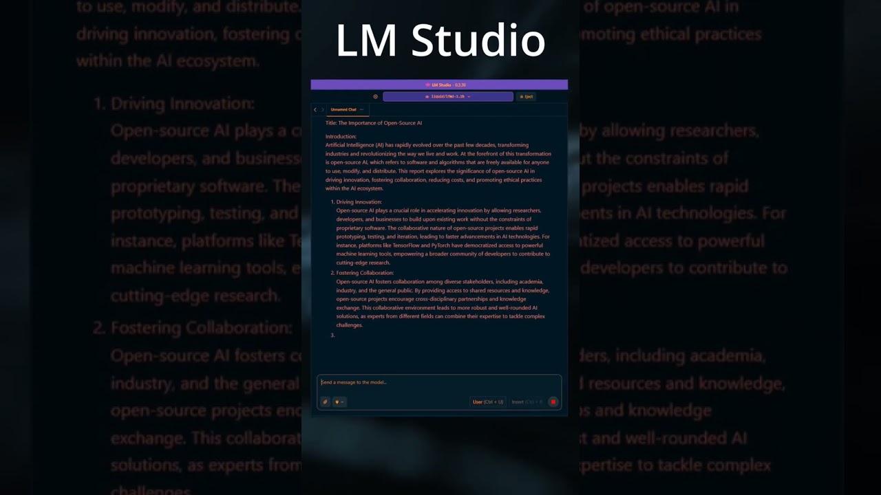 Только что протестировал крошечную LLM на домашнем компьютере с помощью 