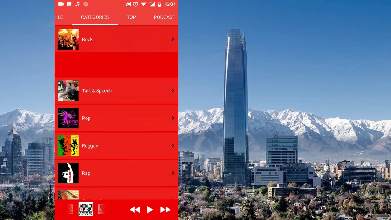 Chilean Radio Live Mobile app For android) / Best Radio