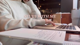 🐸2-HOUR Study With Me 📝 No music, Real sounds, note taking, keyboard typing, ASMR,Pomodoro 50/10🎧