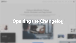 Opening the Changelog | YOOtheme Documentation (WordPress)
