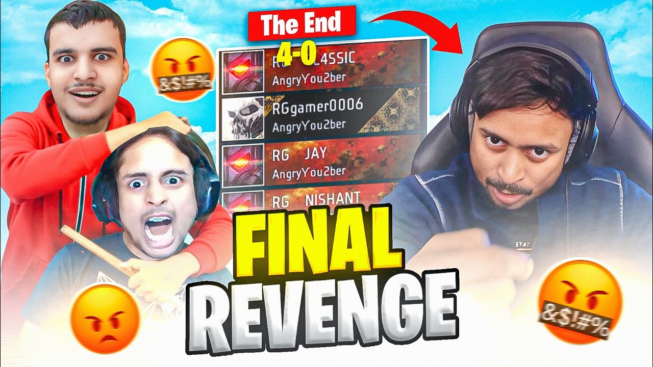 EPIC REVENGE AGAINST ANGRY YOUTUBER 😈 मौत का खेल 🥶 THE END OF  RG GAMER 4-0 🔥