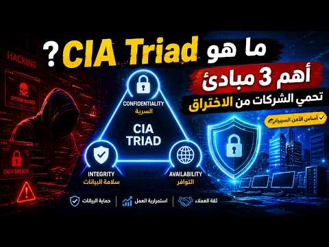 ما هو CIA Triad ؟ أهم 3 مبادئ تحمي كل شركة من الاختراق