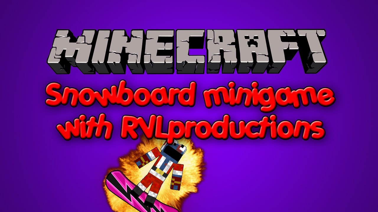 Minecraft Map Spotlight Snowboard minigame YouTube