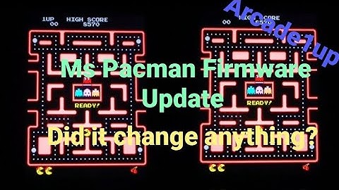 Arcade1up Ms Pacman Firmware Update.  Did it change anything??