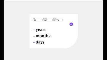 2025 Frontend mentor Age calculator app solution using web components
