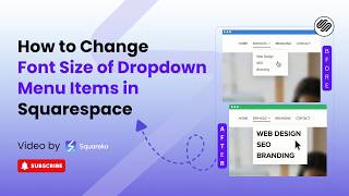 How to Change the Font Size of Dropdown Menu Items in Squarespace 7.1 | Squareko