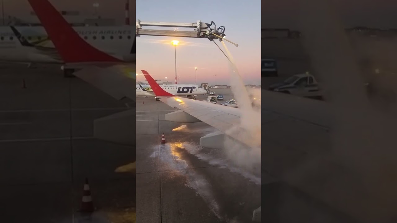 Austrian Airbus A320 Deicing #airbus #a320 #austrian #deicing