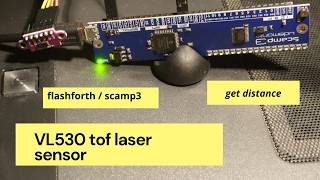 VL530 tof laser sensor using forth programming - FlashForth (Scamp3)